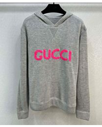 Gucci Women's Hooded Sweater Gray