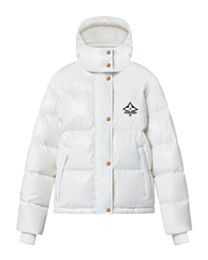Louis Vuitton Women's Glossy Nylon Puffer Jacket 