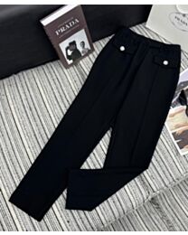 Prada Women's Slim Fit Trousers Black