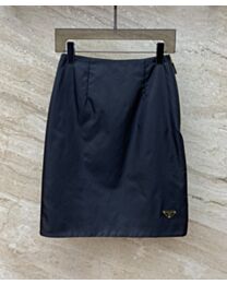 Prada Women's Nylon Skirt Black