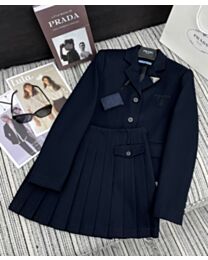 Prada Women's Blazer Skirt Suit Black