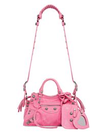 Balenciaga Neo Cagole XS Handbag In Denim Pink