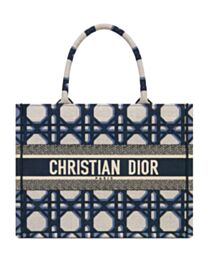 Christian Dior Medium Dior Book Tote Dark Blue