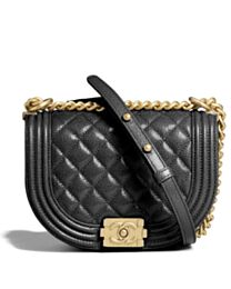 Chanel Small Boy Chanel Messenger Bag AS3350 Black