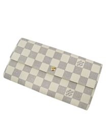 Louis Vuitton Damier Wallet N61735 White