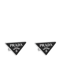 Prada Women's Symbole Earrings Black