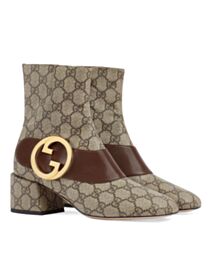 Gucci Women's Blondie Ankle Boot 7017069 Khaki