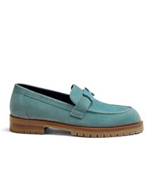 Hermes Women's Faubourg Loafer Blue